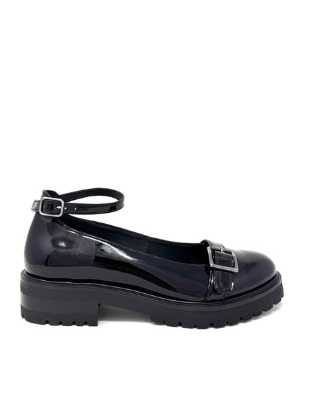 Lexie Mary Jane in Black Patent from Novacas