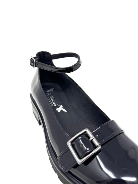 Novacas Lexie Mary Jane in Black Patent from Novacas – MooShoes