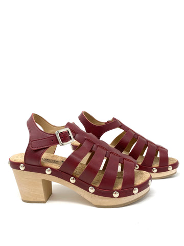 PREORDER: Sawyer Clog in Bordeaux from Novacas