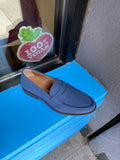 Anthony Loafer in Blue Suede from Novacas