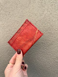 Cardholder in Red Leaves