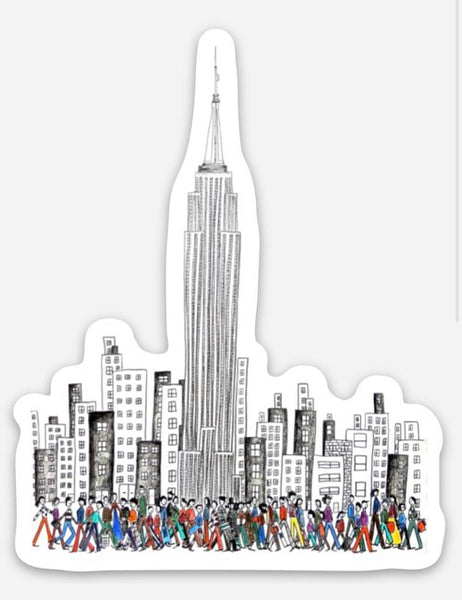 Empire State Building Sticker from natchie