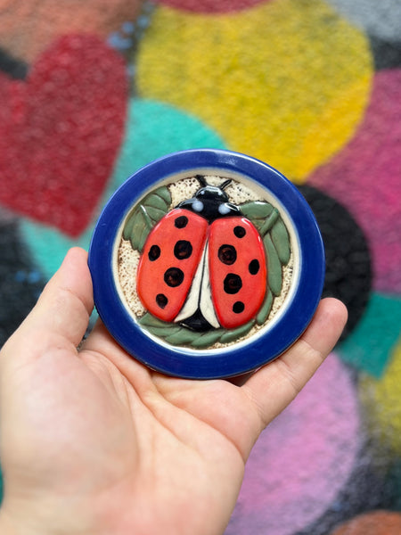 Ladybug Coaster from Auburn Clay Barn