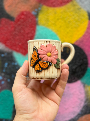 Butterfly Mug from Auburn Clay Barn