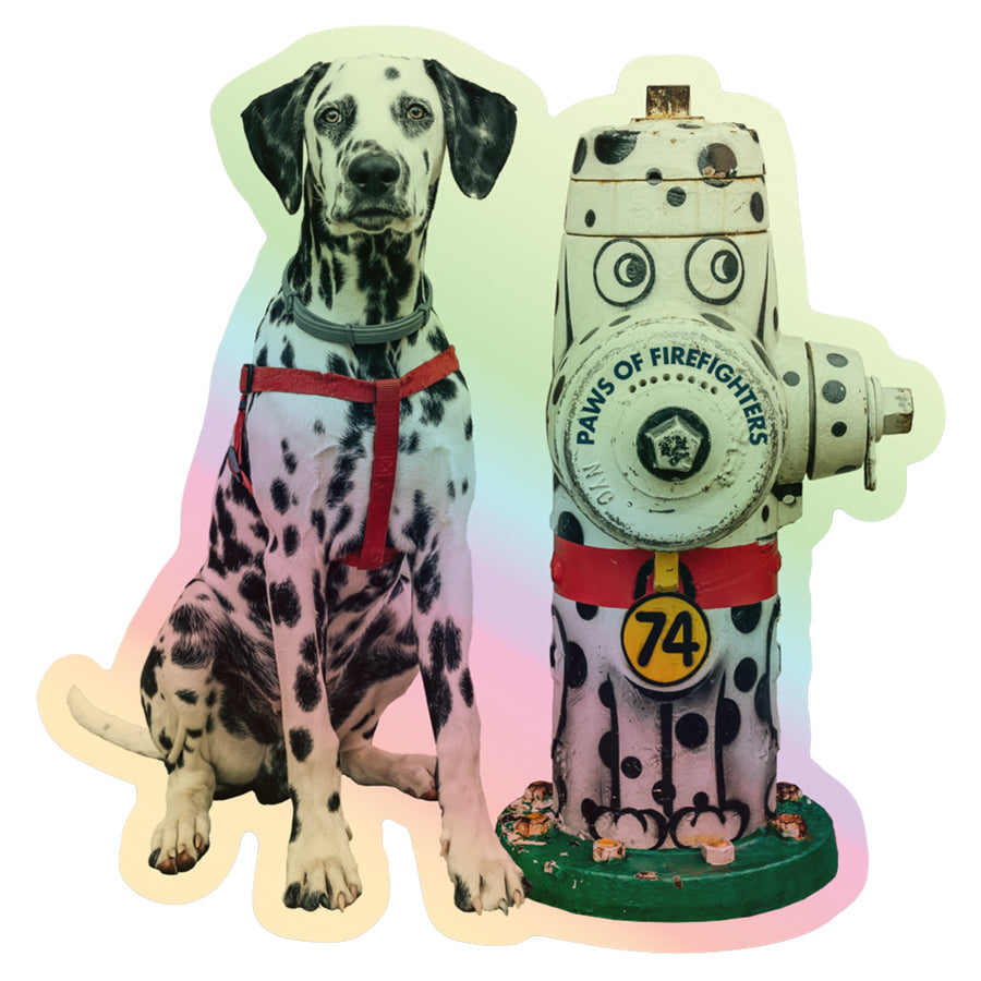 Paws of Firefighters JT Hydrant Sticker by Emmy Park