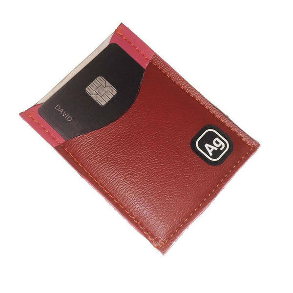 Night Out Cardholder in Upcycled Red