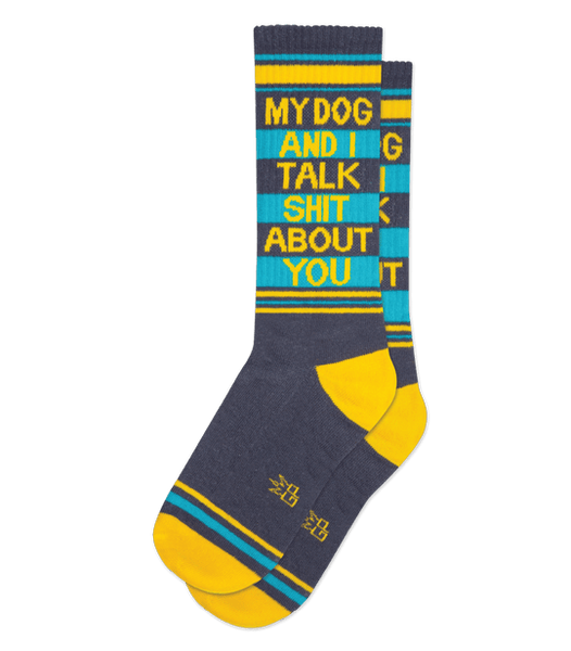 My Dog and I Talk About You Socks from Gumball Poodle