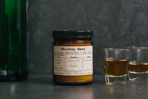 Whiskey Neat Candle from Paige's Candle Co.