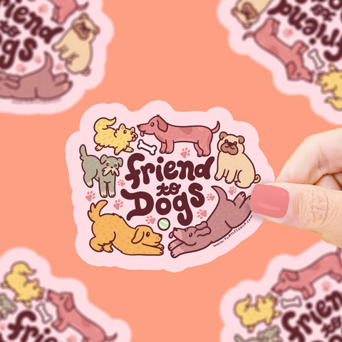 Friend to Dogs Sticker from Turtle's Soup