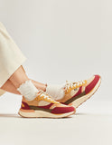 Anaelle Sneaker in Ecru Peach from Odaje