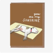 Sunshine Dog Greeting Card from La Familia Green