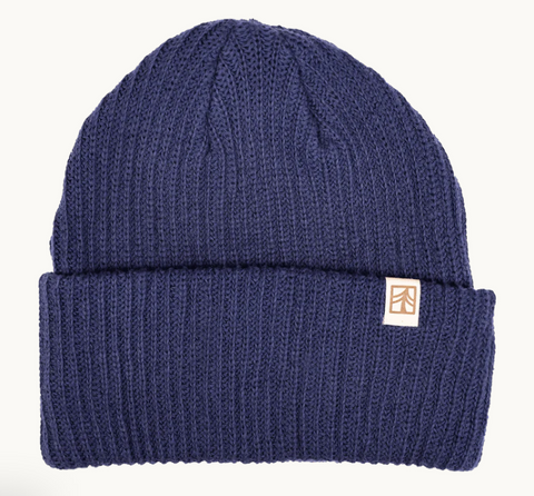 Organic Cotton Beanie in Navy from Rustek