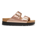 Arizona Flex Platform Vegan in Metalic Copper from Birkenstock