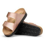 Arizona Flex Platform Vegan in Metalic Copper from Birkenstock