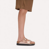 Arizona Flex Platform Vegan in Metalic Copper from Birkenstock