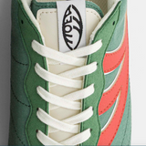 Rise Sneaker in Green & Red Corn Leather from MoEa