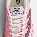 Flow Sneaker in Pink & Wine Corn Leather from MoEa