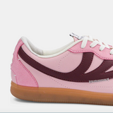 Flow Sneaker in Pink & Wine Corn Leather from MoEa