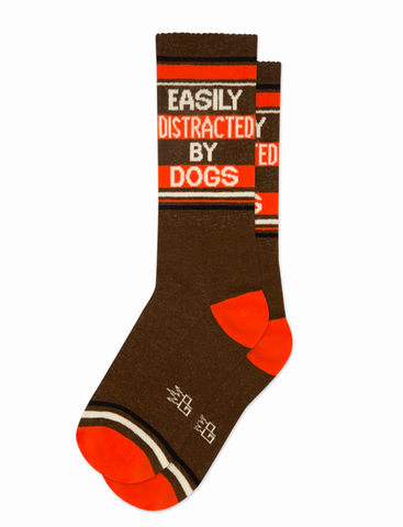 Easily Distracted by dogs Socks from Gumball Poodle