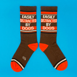 Easily Distracted by dogs Socks from Gumball Poodle