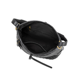 Thalia Black Recycled Vegan Leather Tote from Melie Bianco