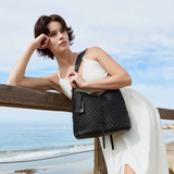 Thalia Bone Recycled Vegan Leather Tote from Melie Bianco