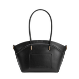 Hazel Black Recycled Vegan Leather Tote from Melie Bianco
