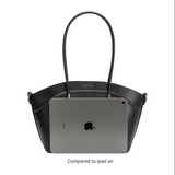Hazel Mint Recycled Vegan Leather Tote from Melie Bianco