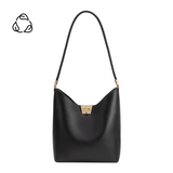 Billie Black Recycled Vegan Leather Tote from Melie Bianco