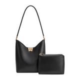 Billie Black Recycled Vegan Leather Tote from Melie Bianco