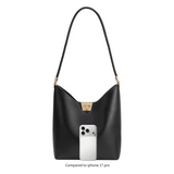 Billie Black Recycled Vegan Leather Tote from Melie Bianco