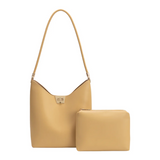 Billie Wheat Recycled Vegan Leather Tote from Melie Bianco