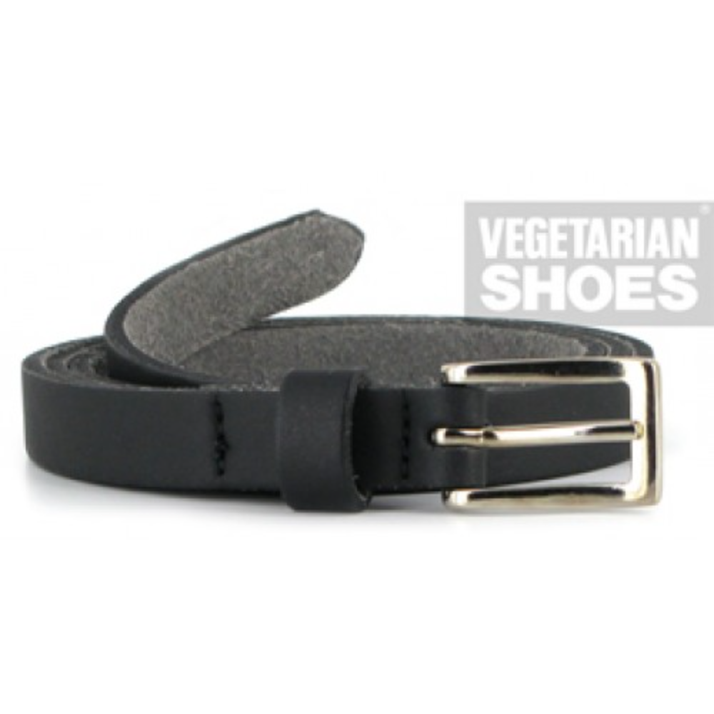 Skinny Black Belt from Vegetarian Shoes