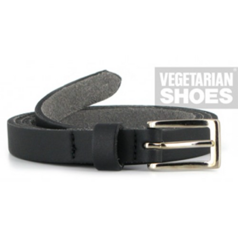 Skinny Black Belt from Vegetarian Shoes