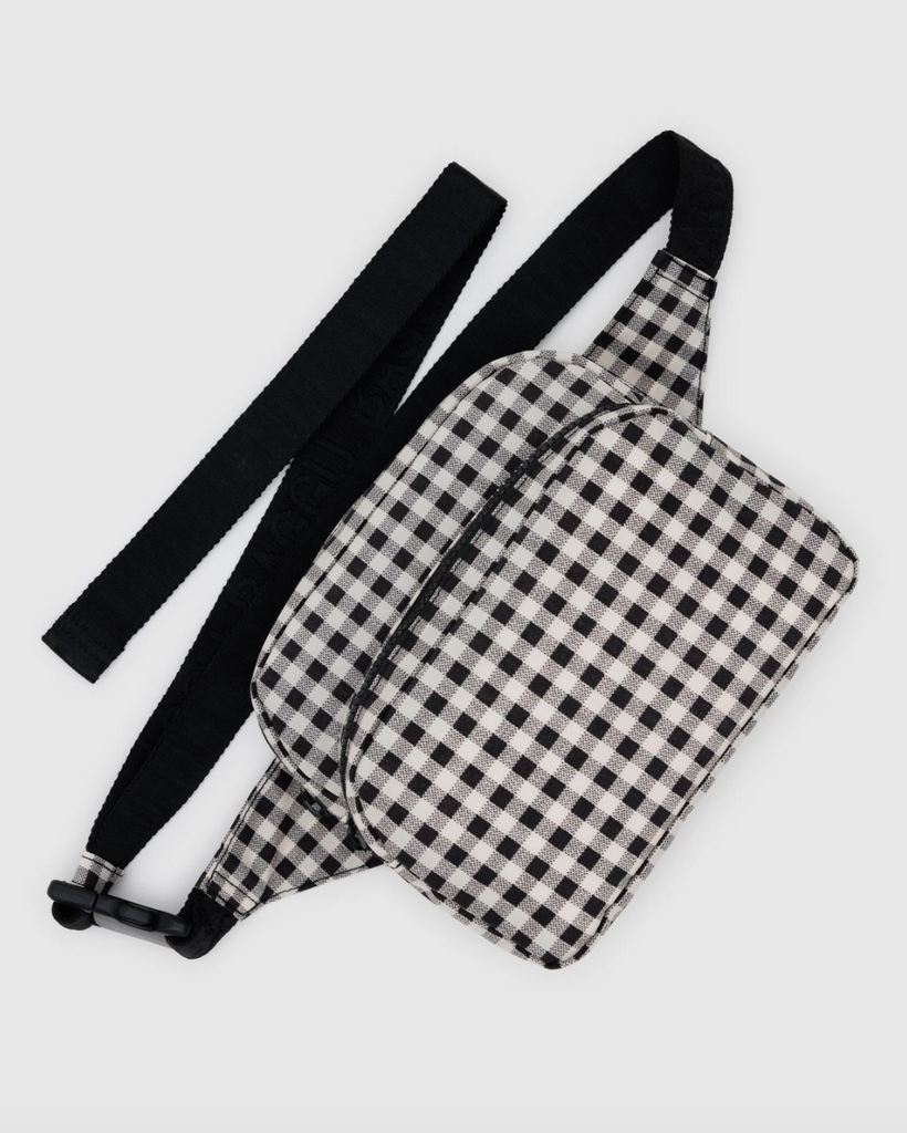 Fanny Pack in Black & White Gingham from BAGGU