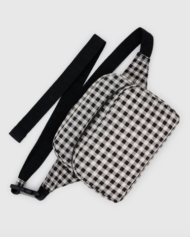 Fanny Pack in Black & White Gingham from BAGGU