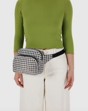 Fanny Pack in Black & White Gingham from BAGGU