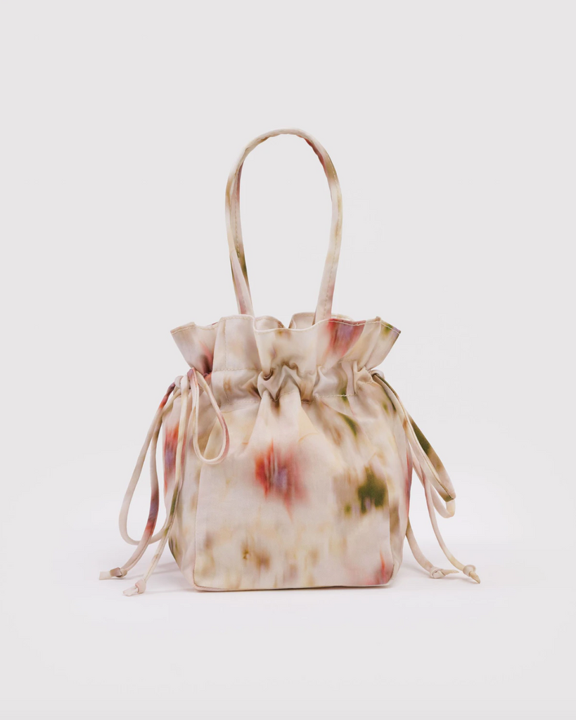 Nylon Drawstring Bag in Abstract Floral from BAGGU