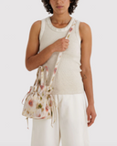 Nylon Drawstring Bag in Abstract Floral from BAGGU