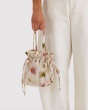 Nylon Drawstring Bag in Abstract Floral from BAGGU