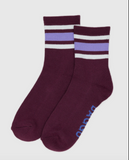Ribbed Sock in Mahogany Stripe from BAGGU