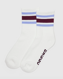 Ribbed Sock in Ivory Stripe from BAGGU