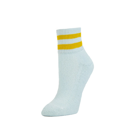 Retro Stripe Anklet in Ice Blue from Zkano