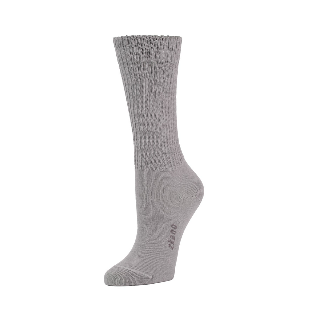 Women's Ribbed Knit Crew in Heather from Zkano