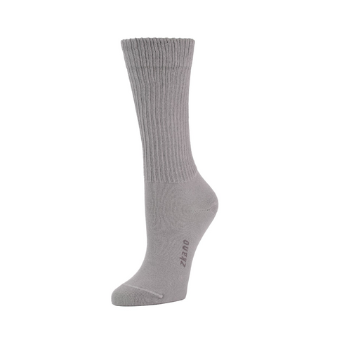 Women's Ribbed Knit Crew in Heather from Zkano