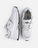 Rush Sneaker in White & Silver Apple Leather from MoEa