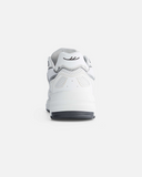 Rush Sneaker in White & Silver Apple Leather from MoEa