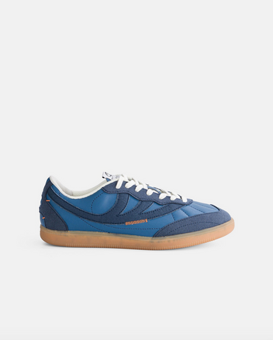 Flow Sneaker in Full Blue Mushroom Leather from MoEa
