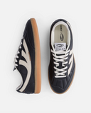 Flow Sneaker in Black & White Mushroom Leather from MoEa