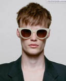 Lilly Sunglasses in Cream Bone from A. Kjaerbede